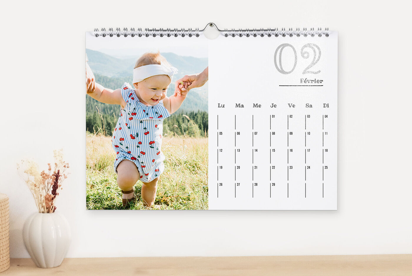 Calendrier mural à personnaliser