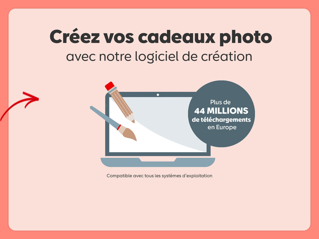 Créez vos produits photo avec la nouvelle version du logiciel de création. Plus de 44 millions de téléchargements en Europe.