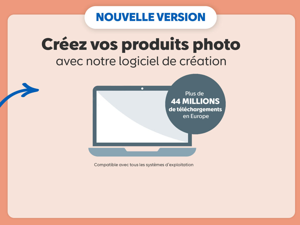 Créez vos produits photo avec a nouvelle version du logiciel de création. Plus de 44 millions de téléchargements en Europe.