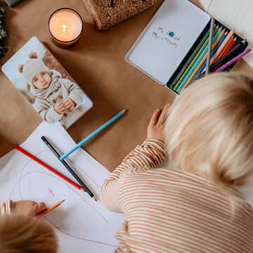 Magnet photo cœur et carré