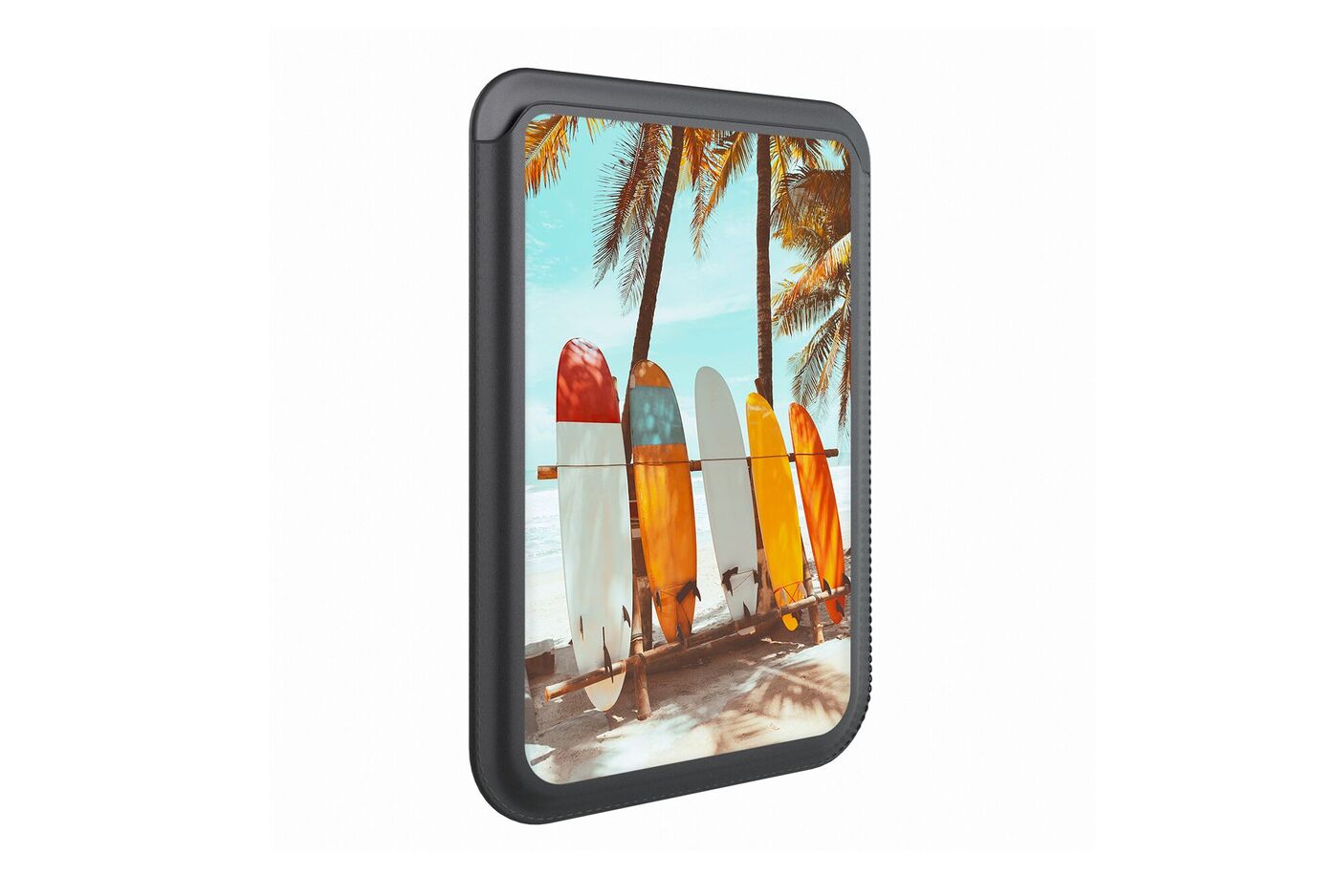 Porte-cartes personnalisé avec des planches de surf à fixer au dos d’un téléphone