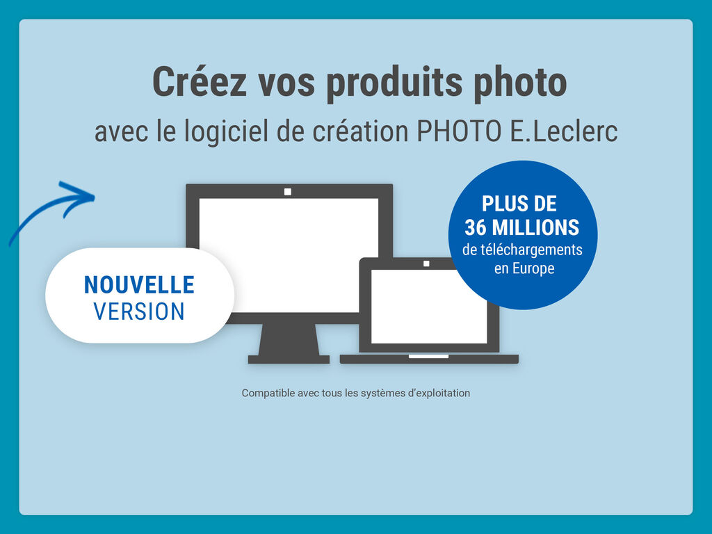 Créez vos produits photo avec la nouvelle version du logiciel de création. Plus de 36 millions de téléchargement en Europe.