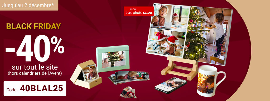 Profitez de -40% sur tout le site avec le code 40BLAL25, offre valable jusqu'au 2 décembre.