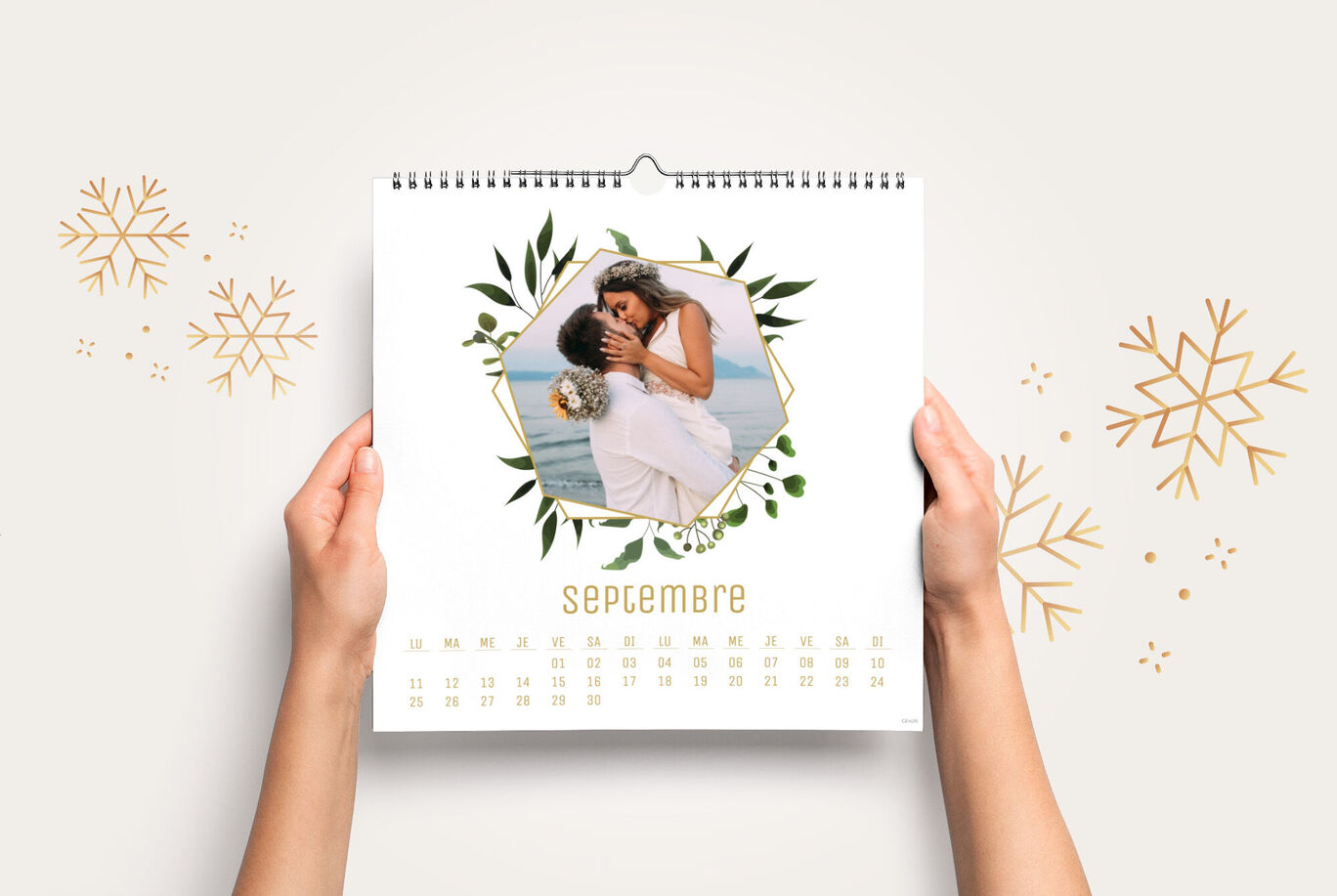 Calendrier mural personnalisé carré