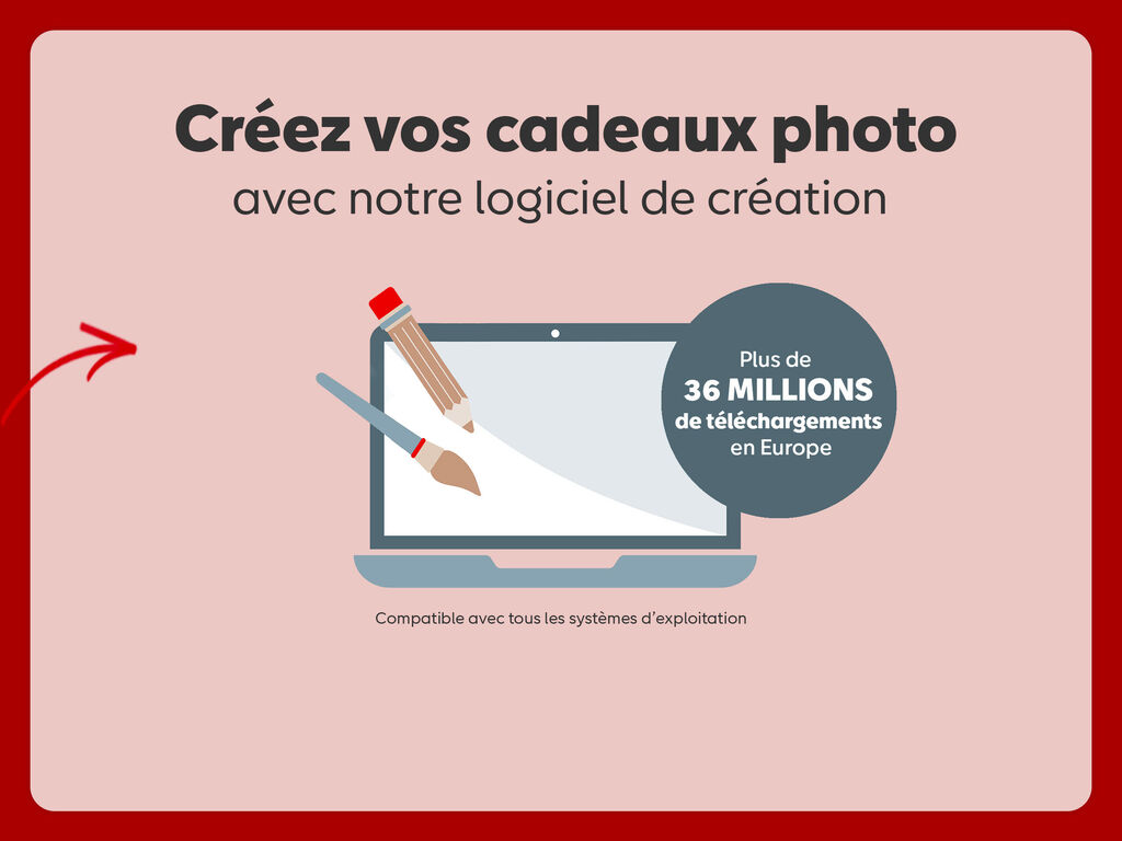 Créez vos produits photo avec a nouvelle version du logiciel de création. Plus de 36 millions de téléchargements en Europe.