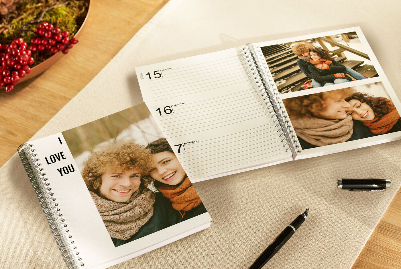 Agenda photo personnalisé au format A5