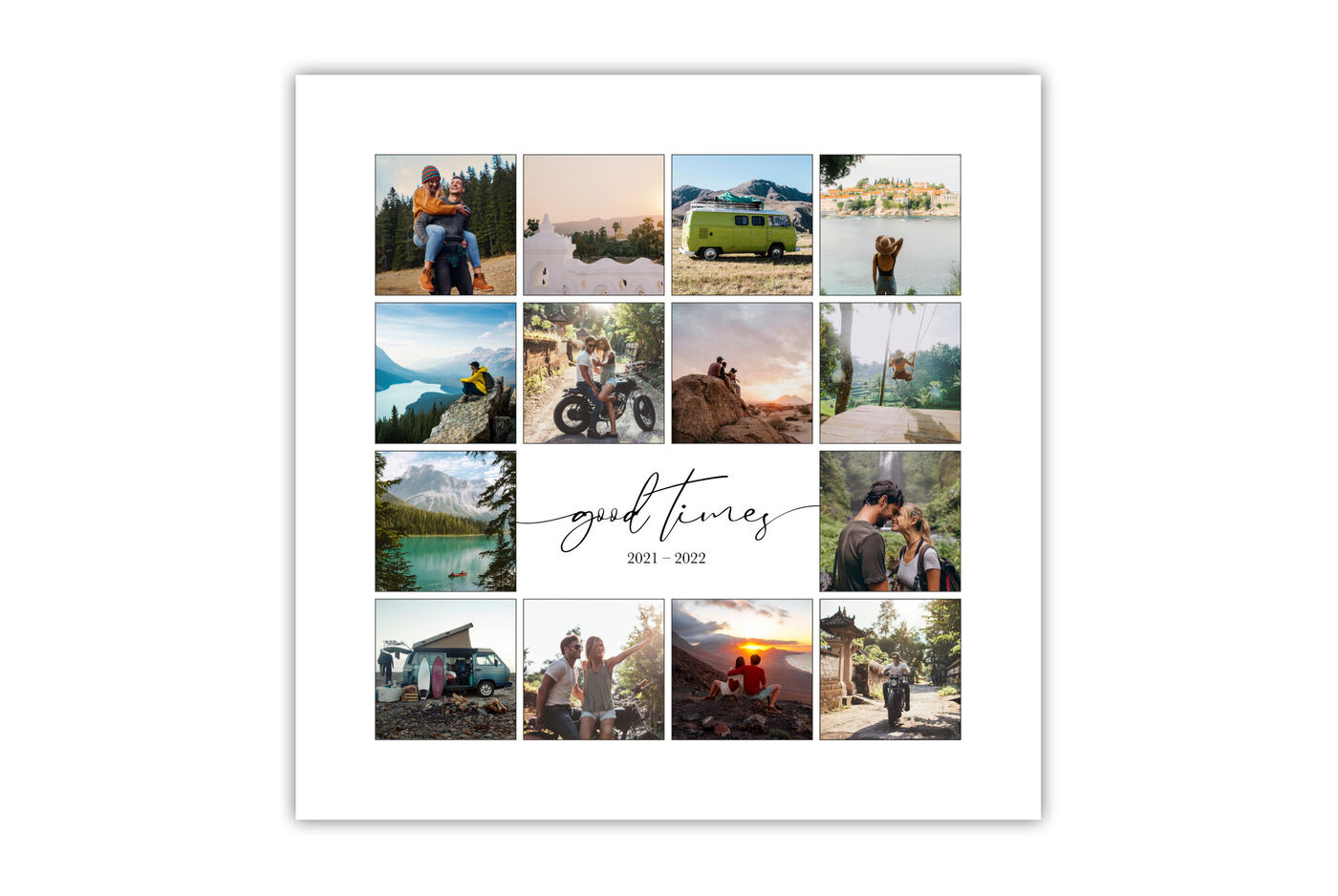 Une collection de photos de voyage montre des souvenirs joyeux et des aventures de 2021 à 2022.