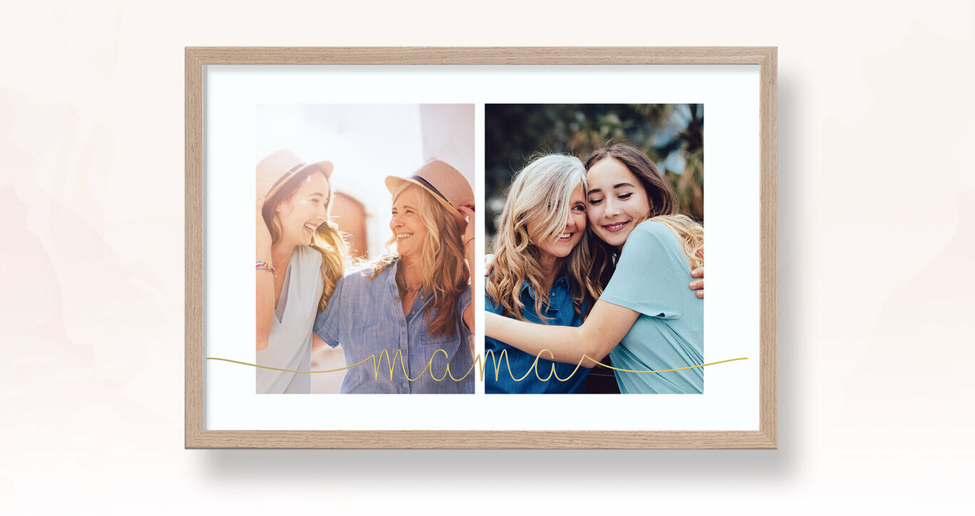 Deux femmes se serrent chaleureusement dans un joli cadre, exprimant leur joie.