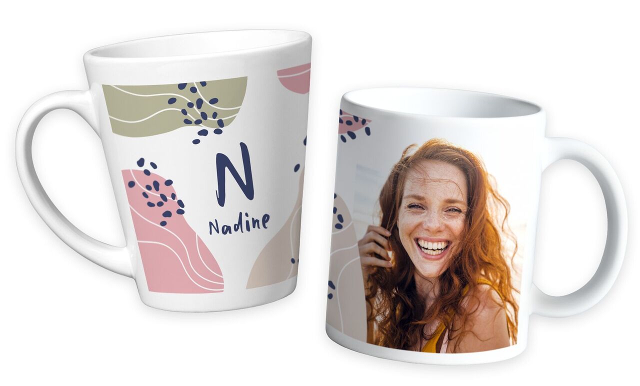 2 tasses personnalisées avec initiales