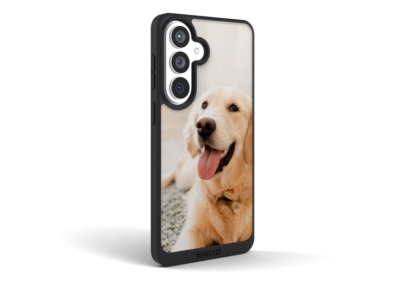 Coque pour Samsung personnalisée avec le portrait d’un golden retriever
