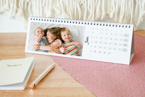 Calendrier de bureau carré