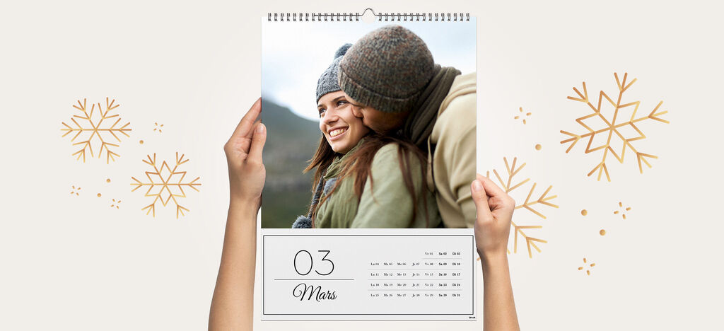 Calendrier mural personnalisé A3 Portrait