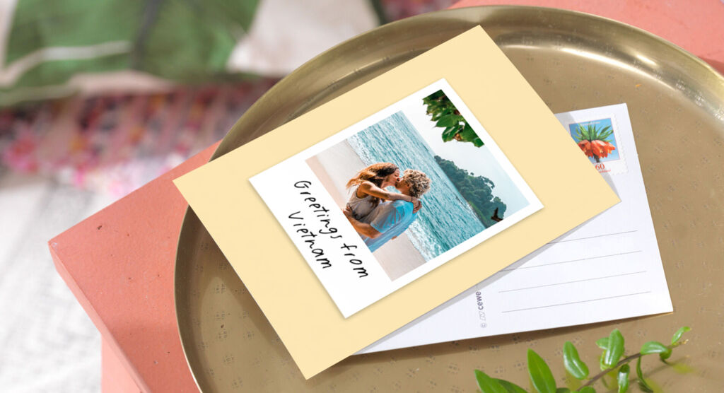 Carte postale personnalisée pour un anniversaire
