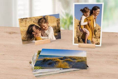 Tirages photo classique avec support en bois