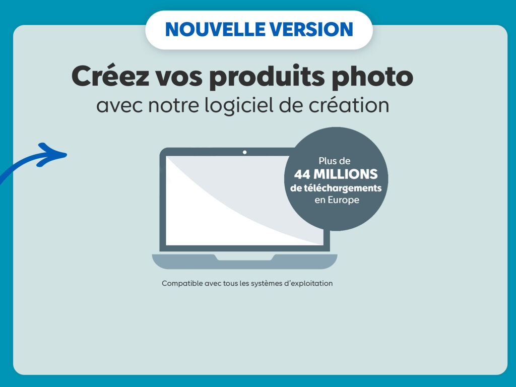 Créez vos produits photo avec a nouvelle version du logiciel de création. Plus de 44 millions de téléchargements en Europe.