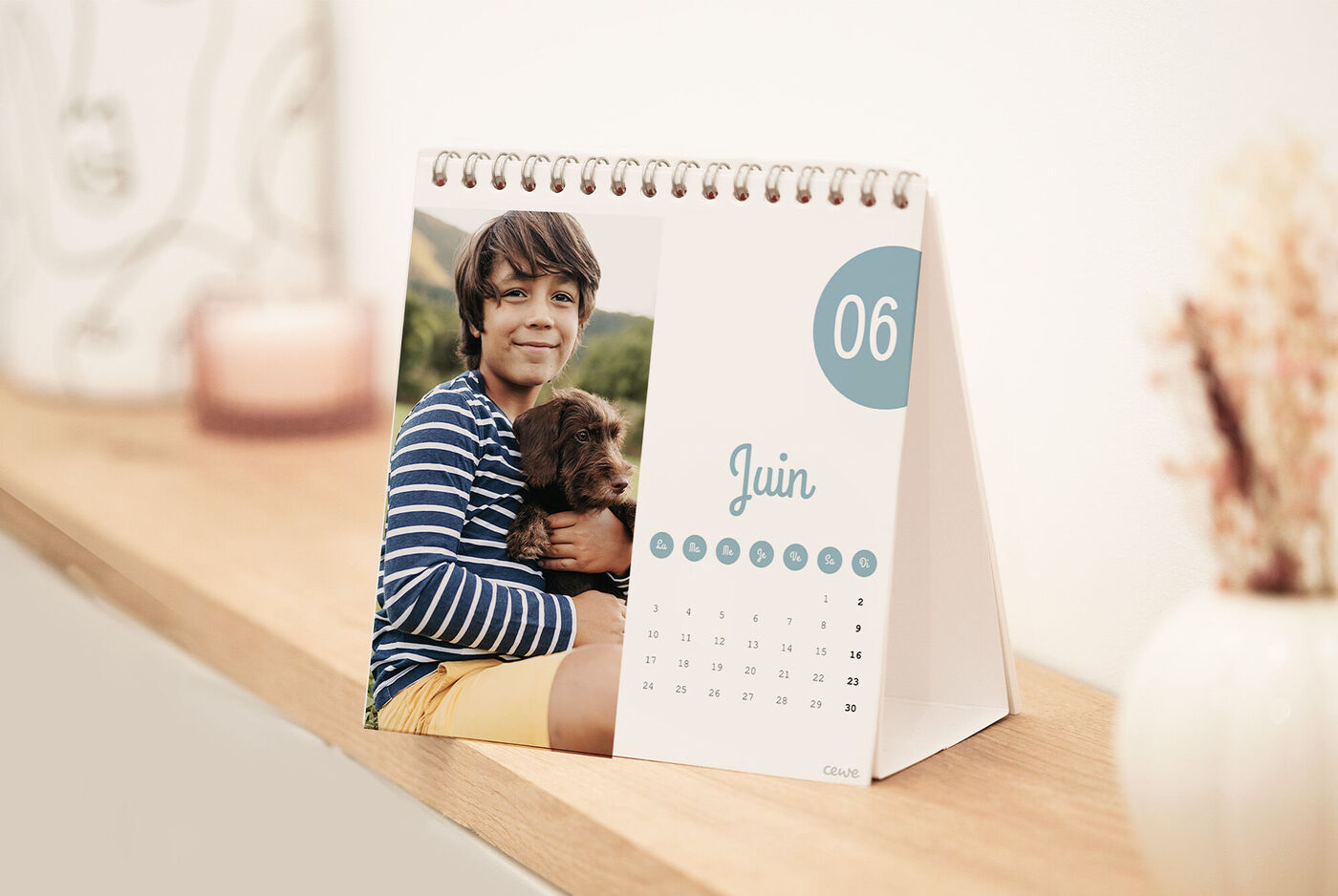 Calendrier de bureau à personnaliser