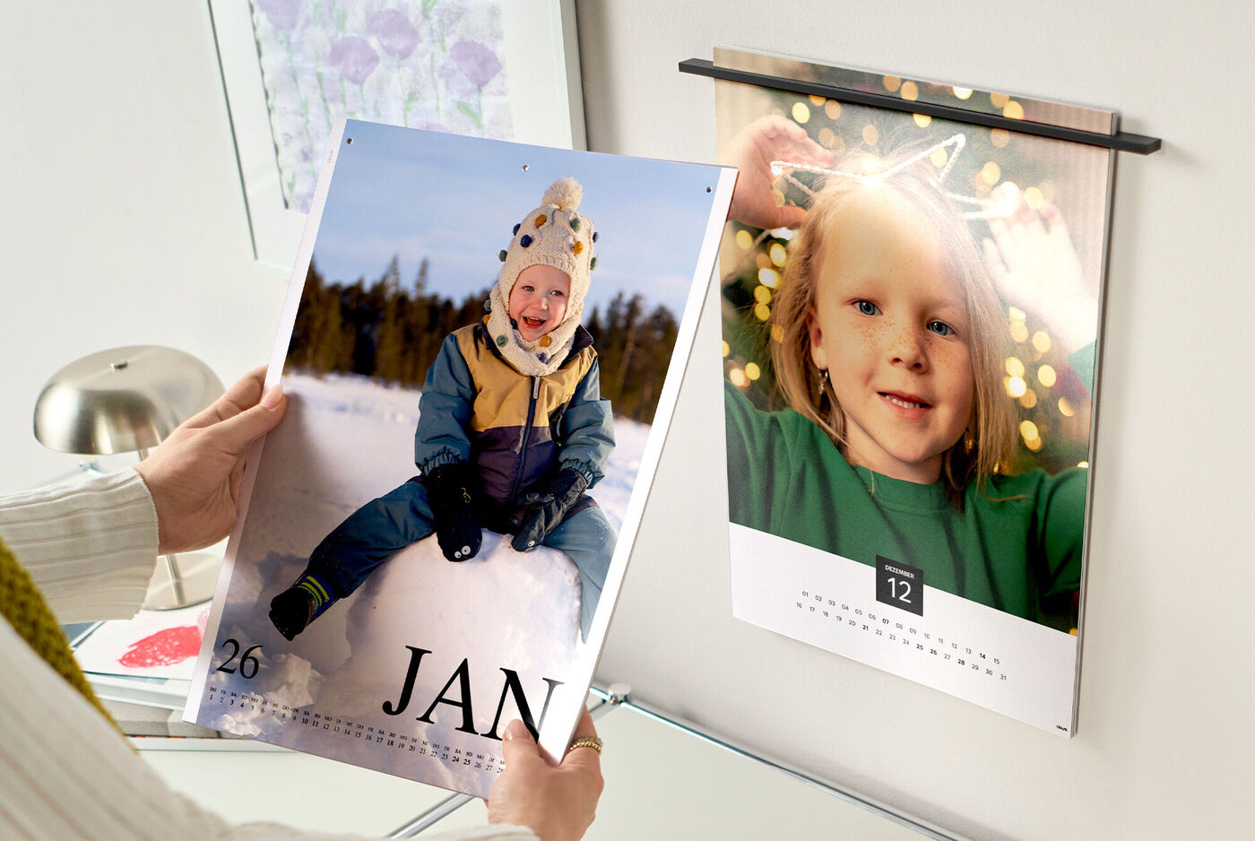 Calendrier mural fineline