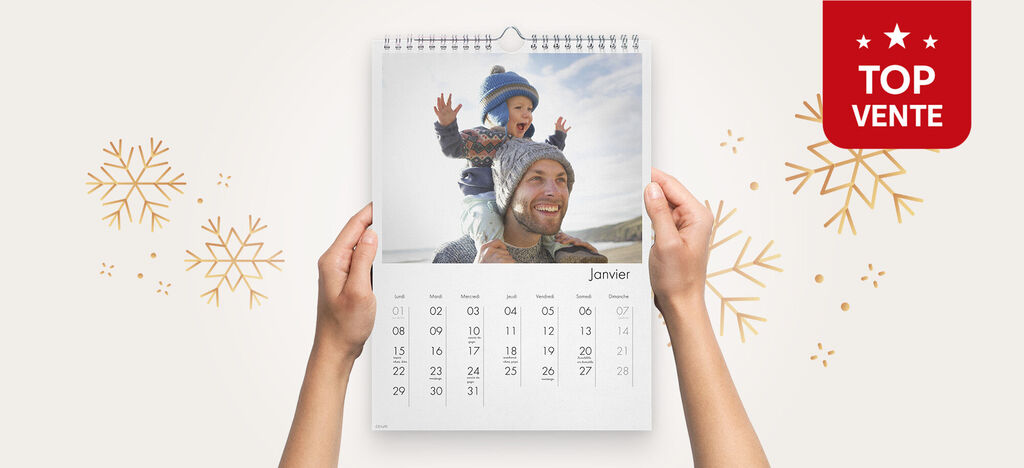 Calendrier mural personnalisé A4 Portrait avec logo Top vente