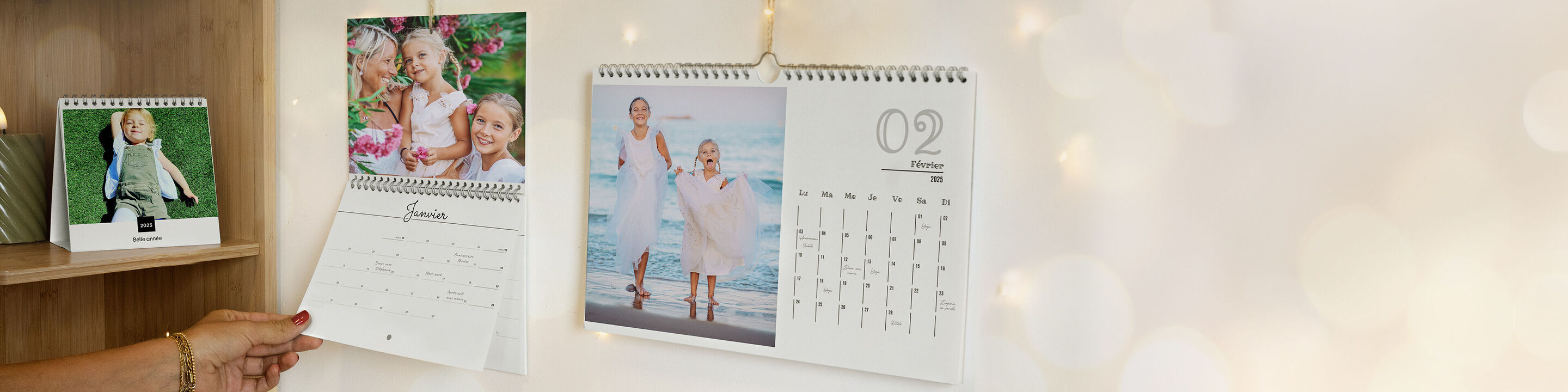 Tous nos calendriers photo muraux et de bureau personnalisés