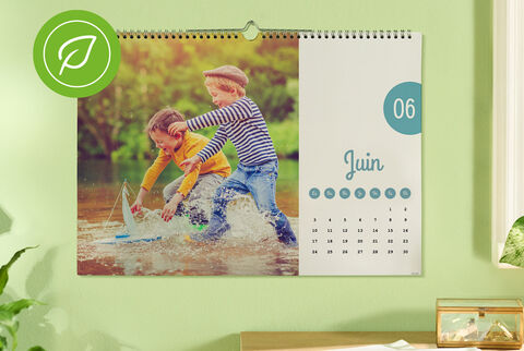 Calendrier mural avec papier recyclé