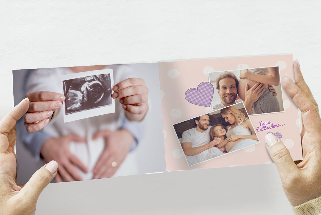 Album photo personnalisé thème naissance