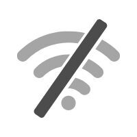 Symboles de connexion Wi-Fi interrompue dans un design stylisé.